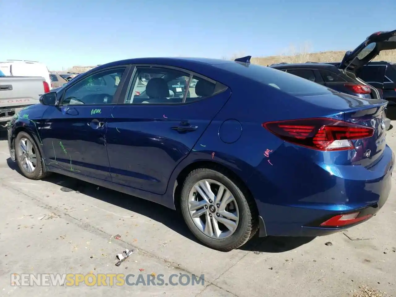 2 Photograph of a damaged car 5NPD84LF2LH595040 HYUNDAI ELANTRA 2020