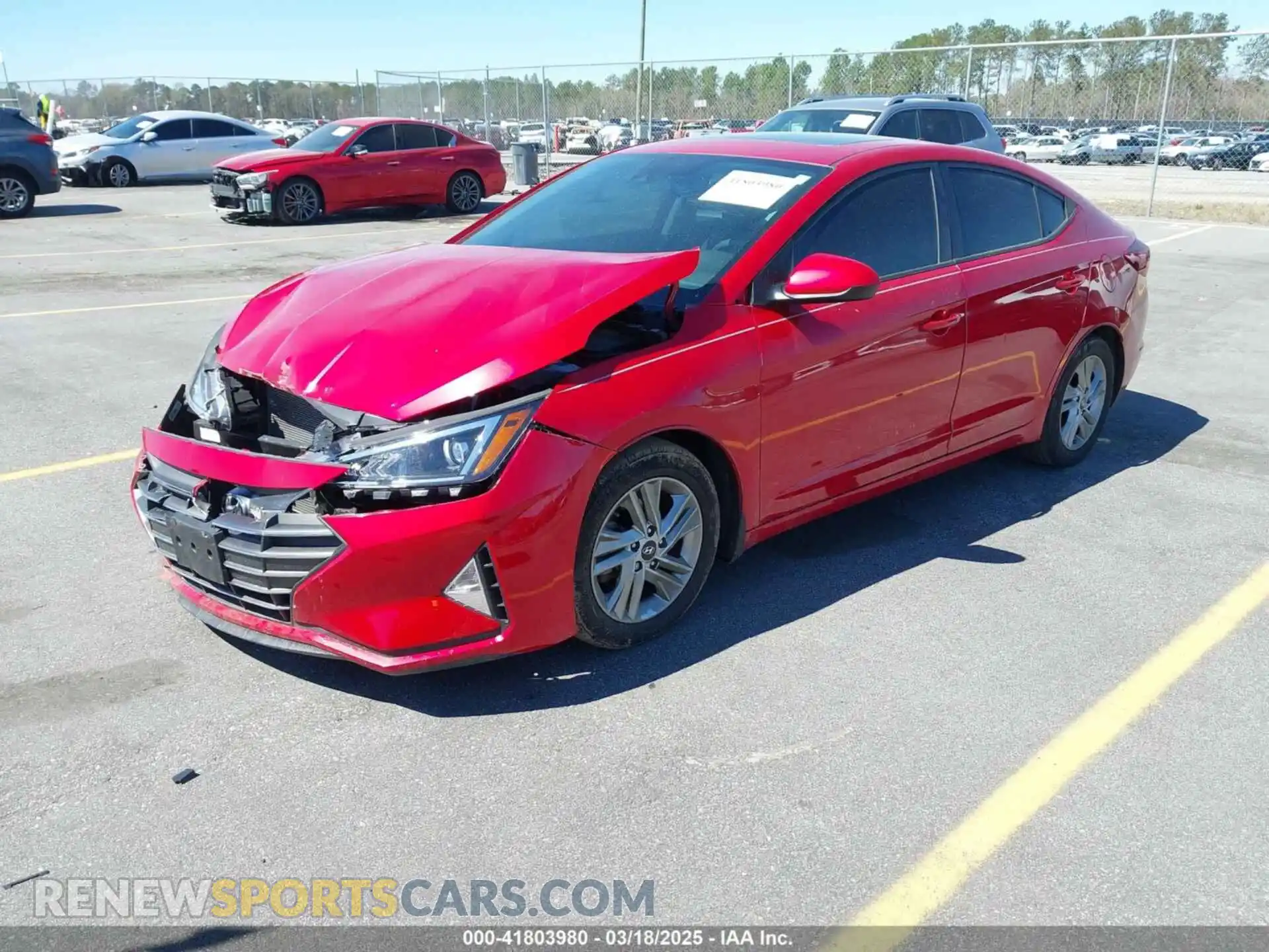 2 Photograph of a damaged car 5NPD84LF2LH614637 HYUNDAI ELANTRA 2020