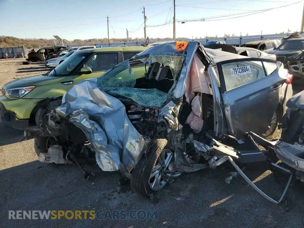 1 fotografías del automóvil dañado 5NPD84LF2LH622477 HYUNDAI ELANTRA 2020