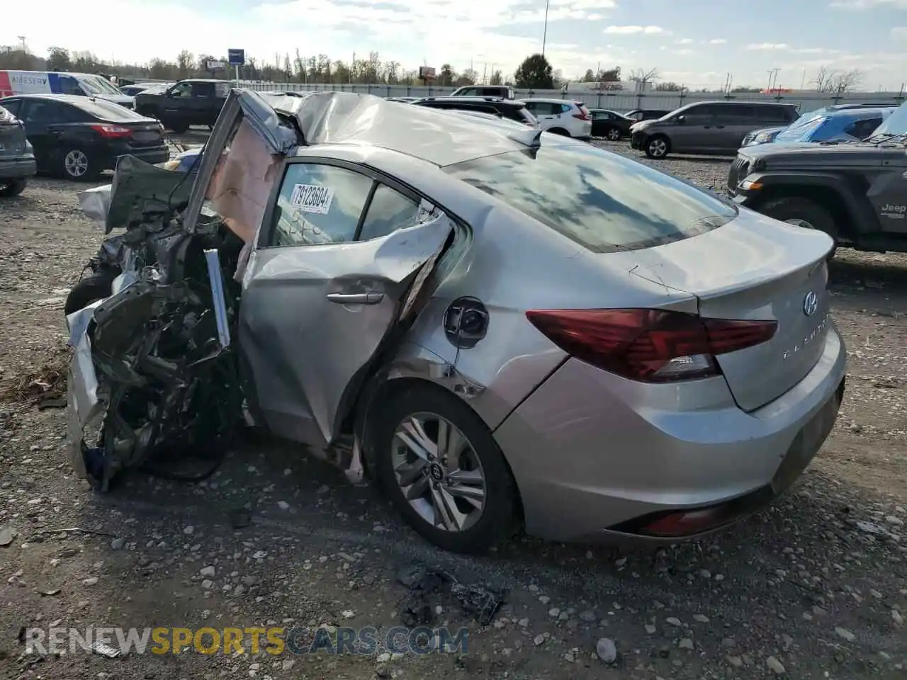 2 fotografías del automóvil dañado 5NPD84LF2LH622477 HYUNDAI ELANTRA 2020