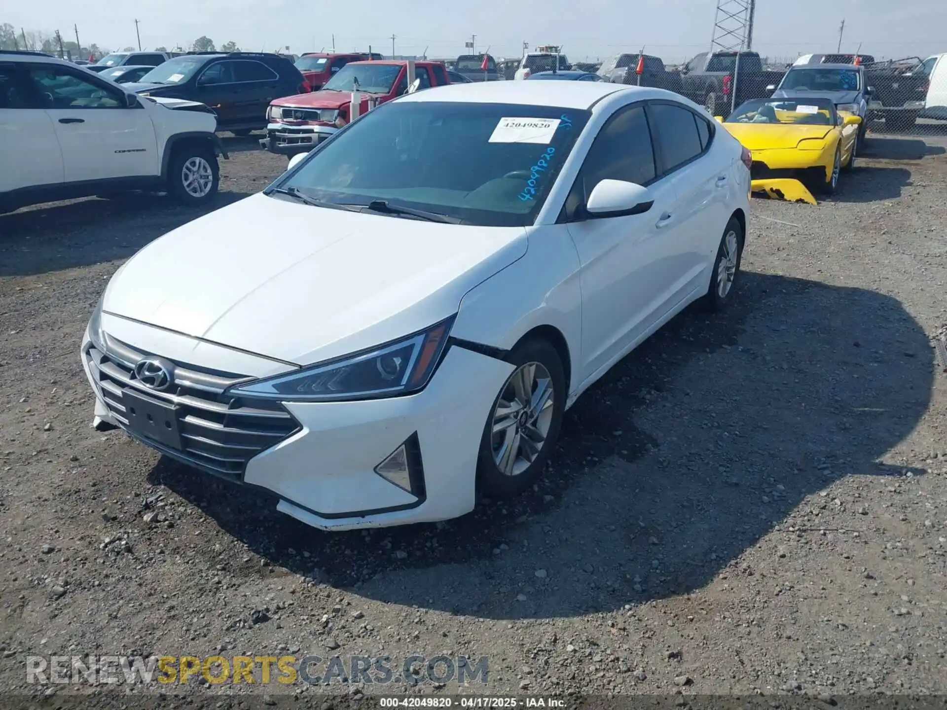 2 Photograph of a damaged car 5NPD84LF3LH512019 HYUNDAI ELANTRA 2020