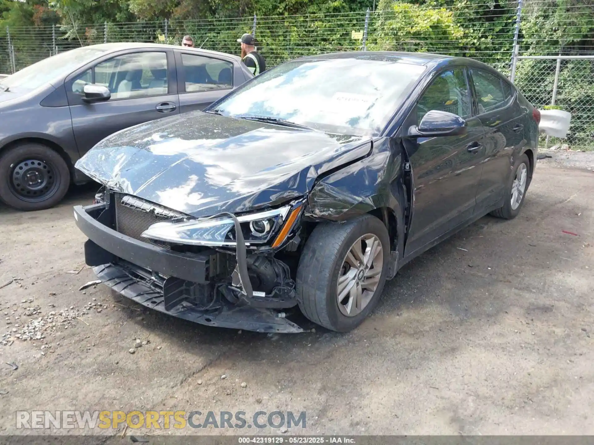 2 fotografías del automóvil dañado 5NPD84LF3LH625761 HYUNDAI ELANTRA 2020