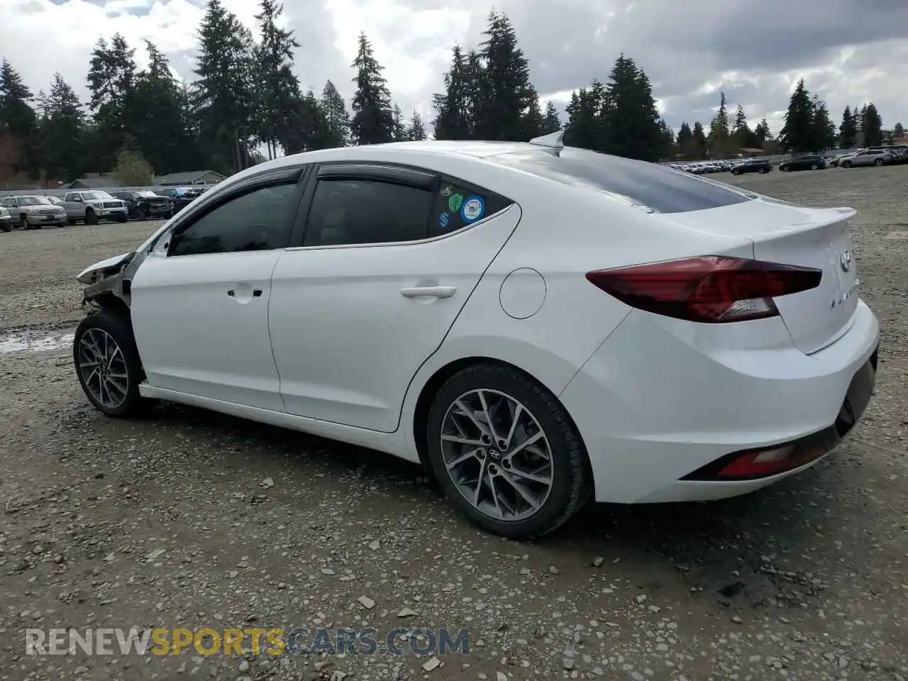 2 fotografías del automóvil dañado 5NPD84LF4LH630127 HYUNDAI ELANTRA 2020