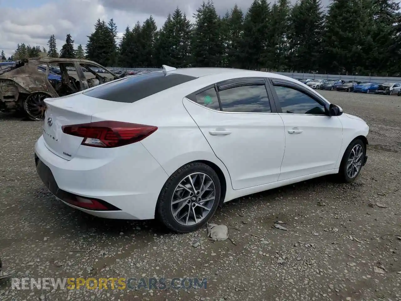 3 fotografías del automóvil dañado 5NPD84LF4LH630127 HYUNDAI ELANTRA 2020