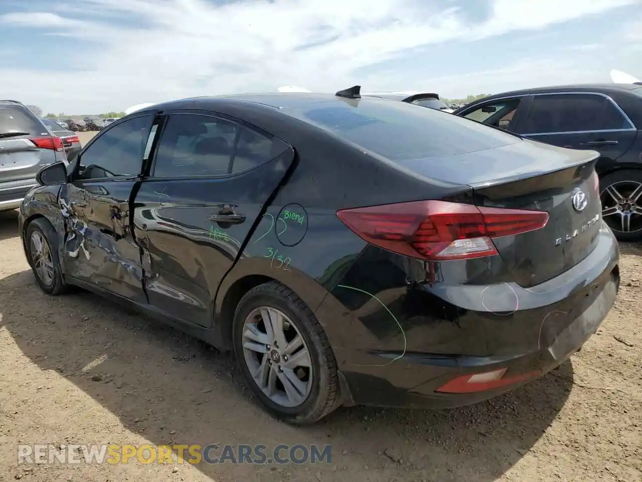 2 Photograph of a damaged car 5NPD84LF7LH521855 HYUNDAI ELANTRA 2020