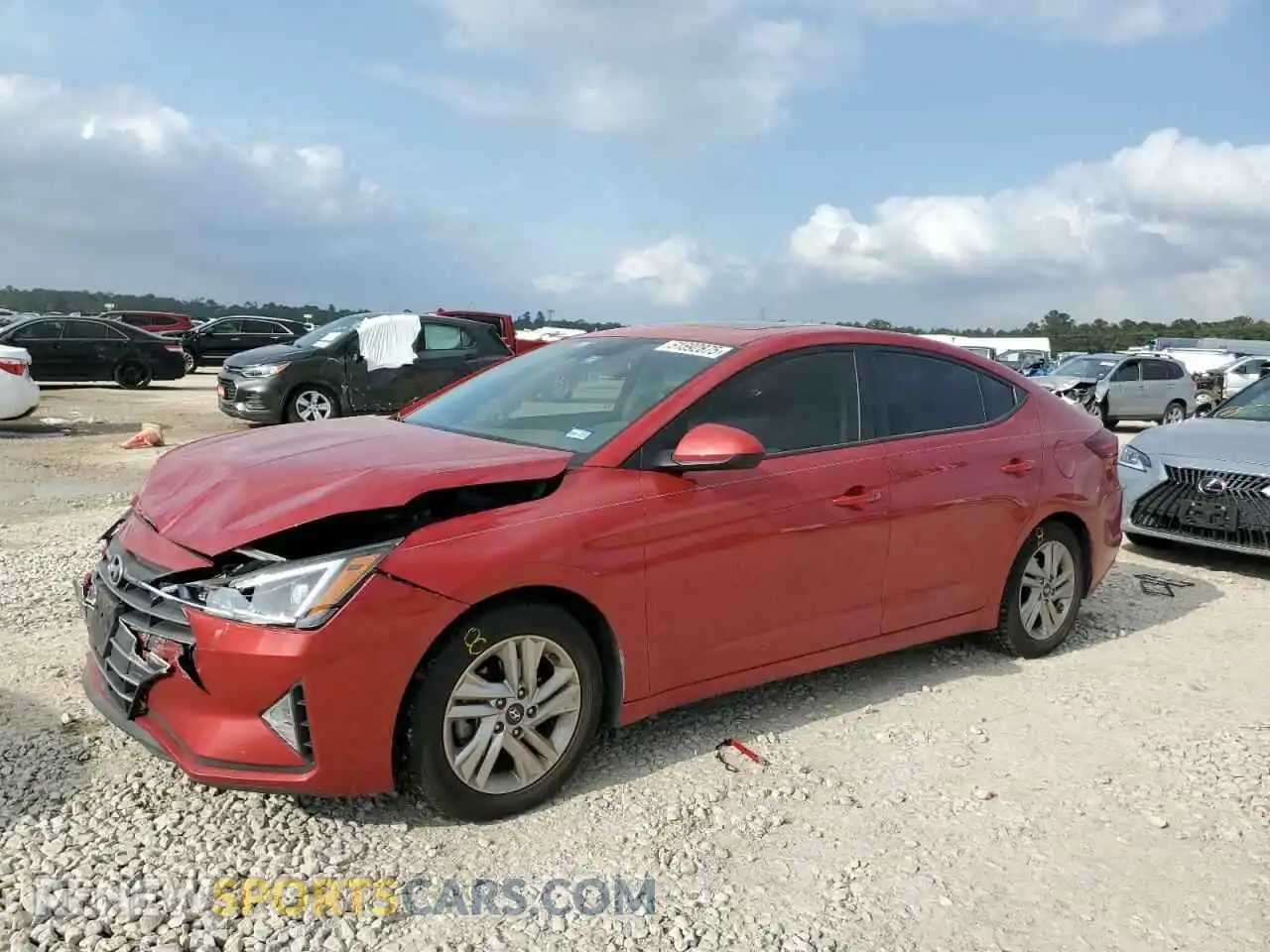 1 Photograph of a damaged car 5NPD84LF7LH523332 HYUNDAI ELANTRA 2020