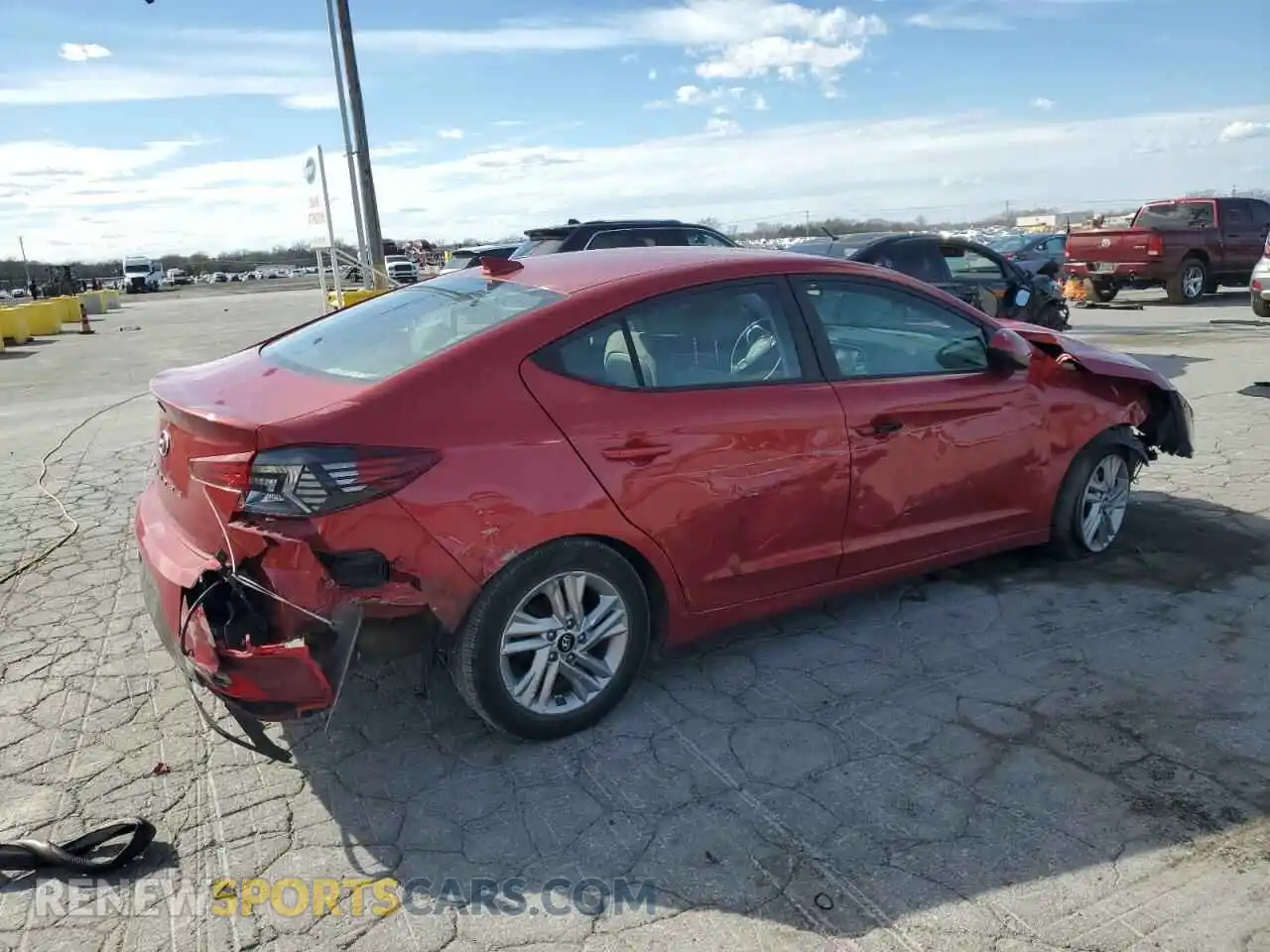 3 Photograph of a damaged car 5NPD84LF7LH538607 HYUNDAI ELANTRA 2020