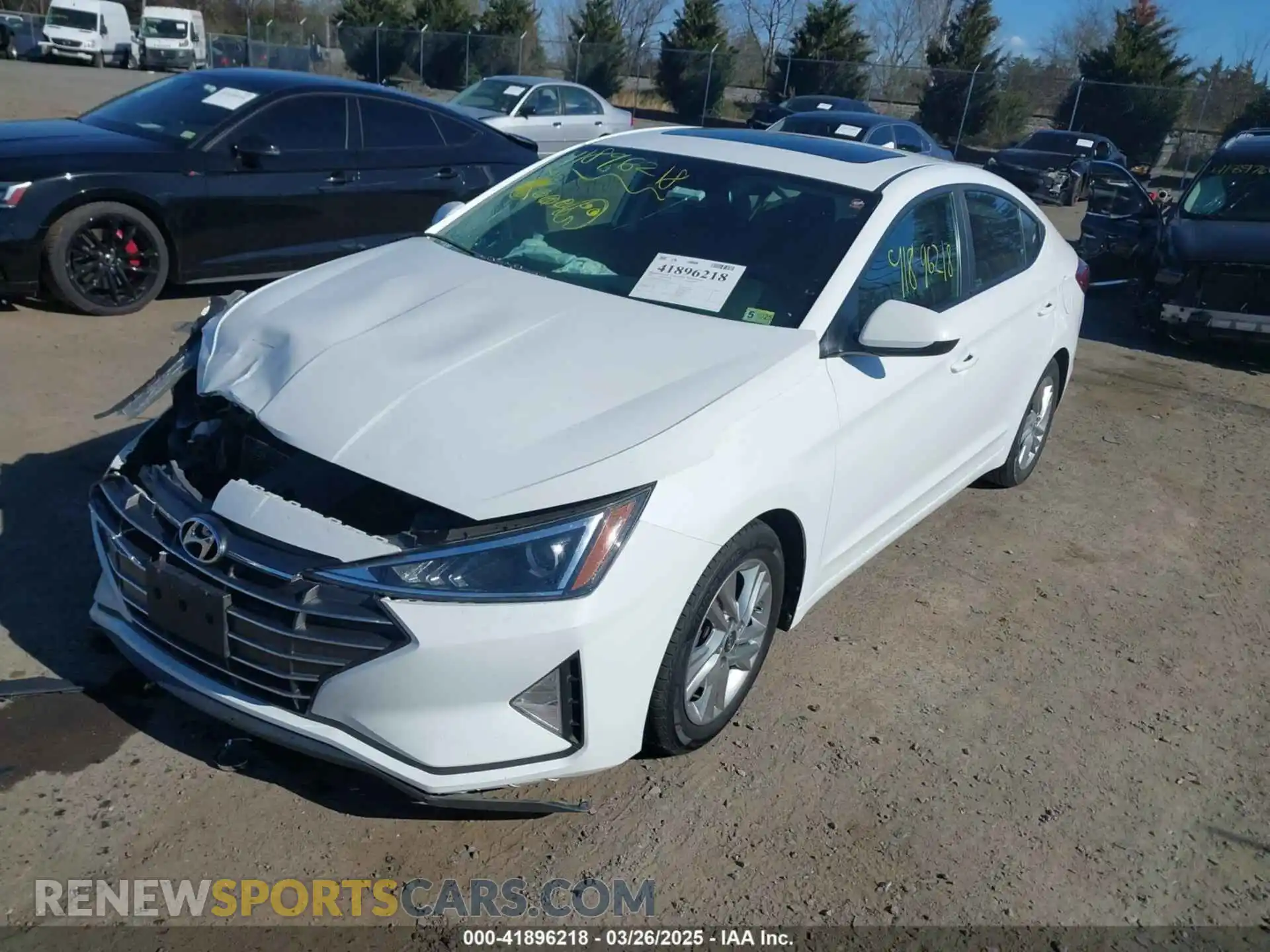 2 Photograph of a damaged car 5NPD84LF8LH595317 HYUNDAI ELANTRA 2020