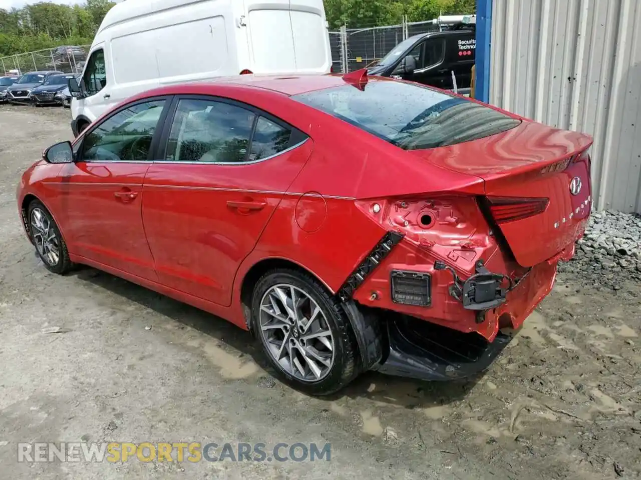 2 Photograph of a damaged car 5NPD84LF8LH603643 HYUNDAI ELANTRA 2020
