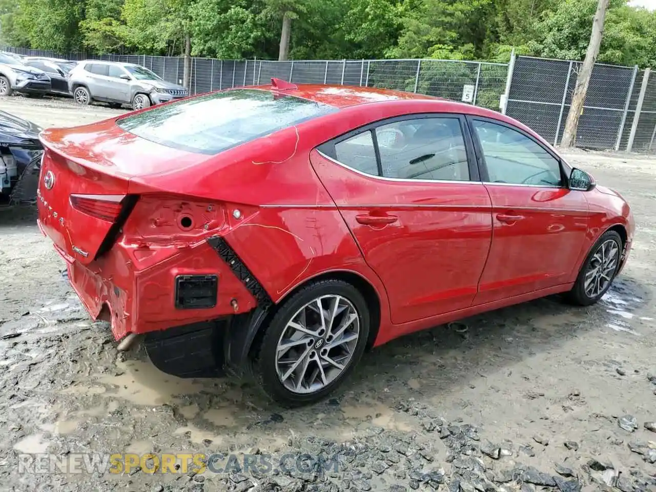 3 Photograph of a damaged car 5NPD84LF8LH603643 HYUNDAI ELANTRA 2020