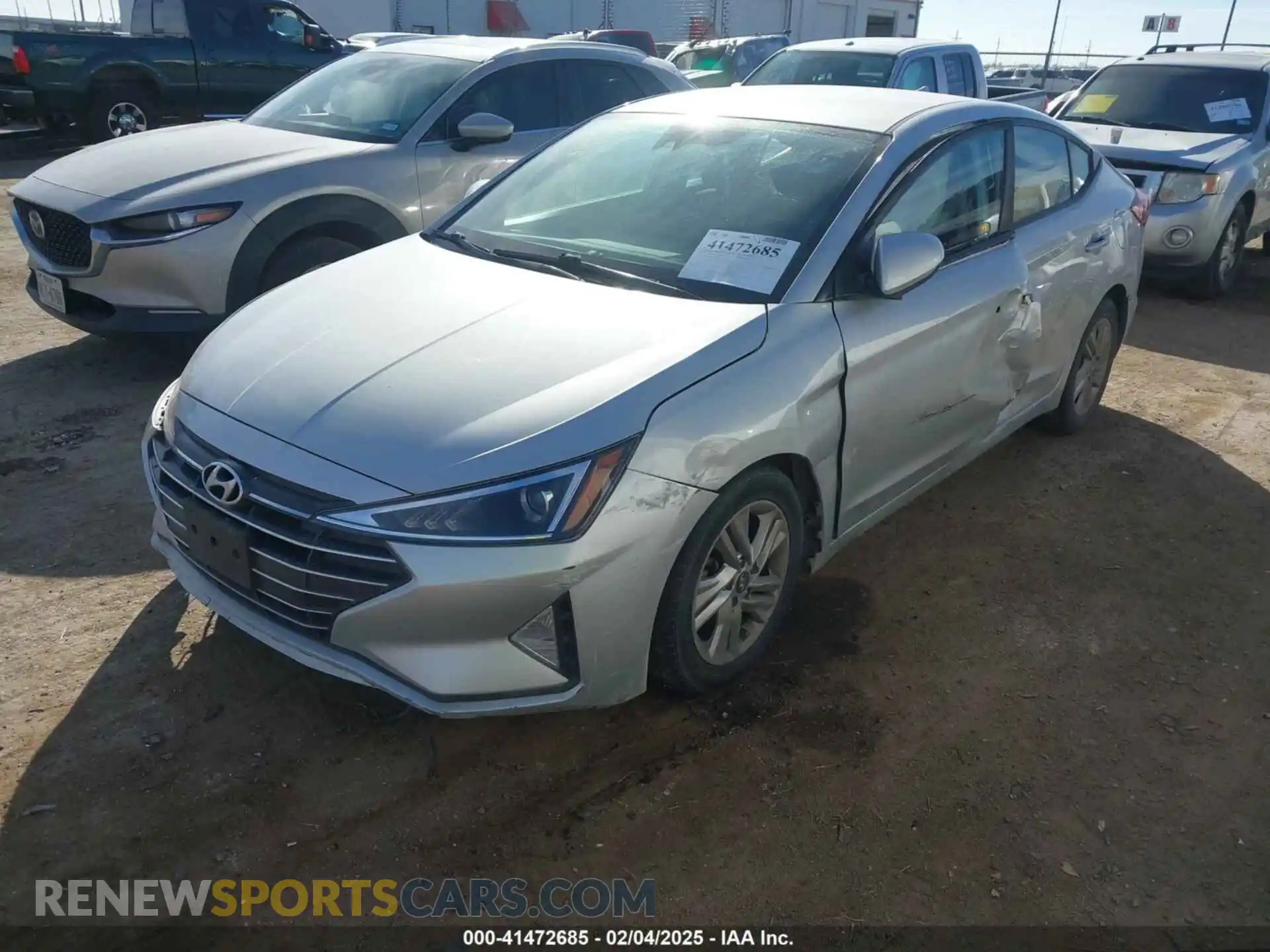 2 Photograph of a damaged car 5NPD84LF9LH506113 HYUNDAI ELANTRA 2020