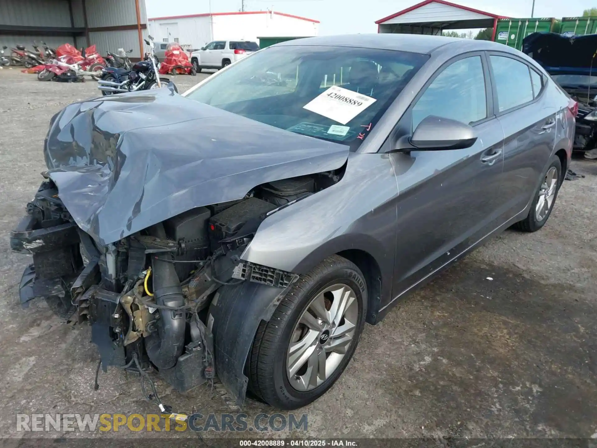 2 Photograph of a damaged car 5NPD84LF9LH533084 HYUNDAI ELANTRA 2020