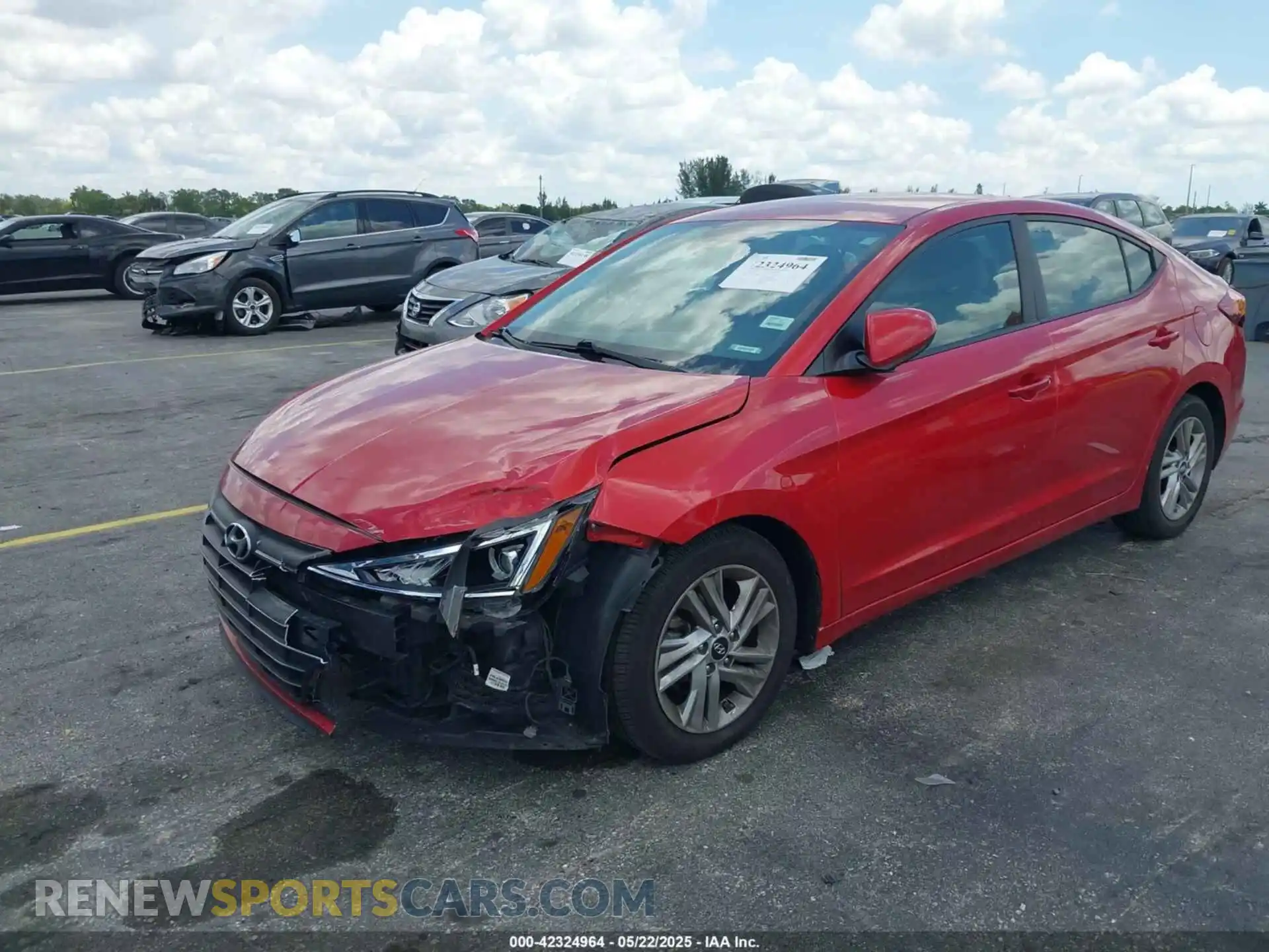 2 Photograph of a damaged car 5NPD84LF9LH555991 HYUNDAI ELANTRA 2020