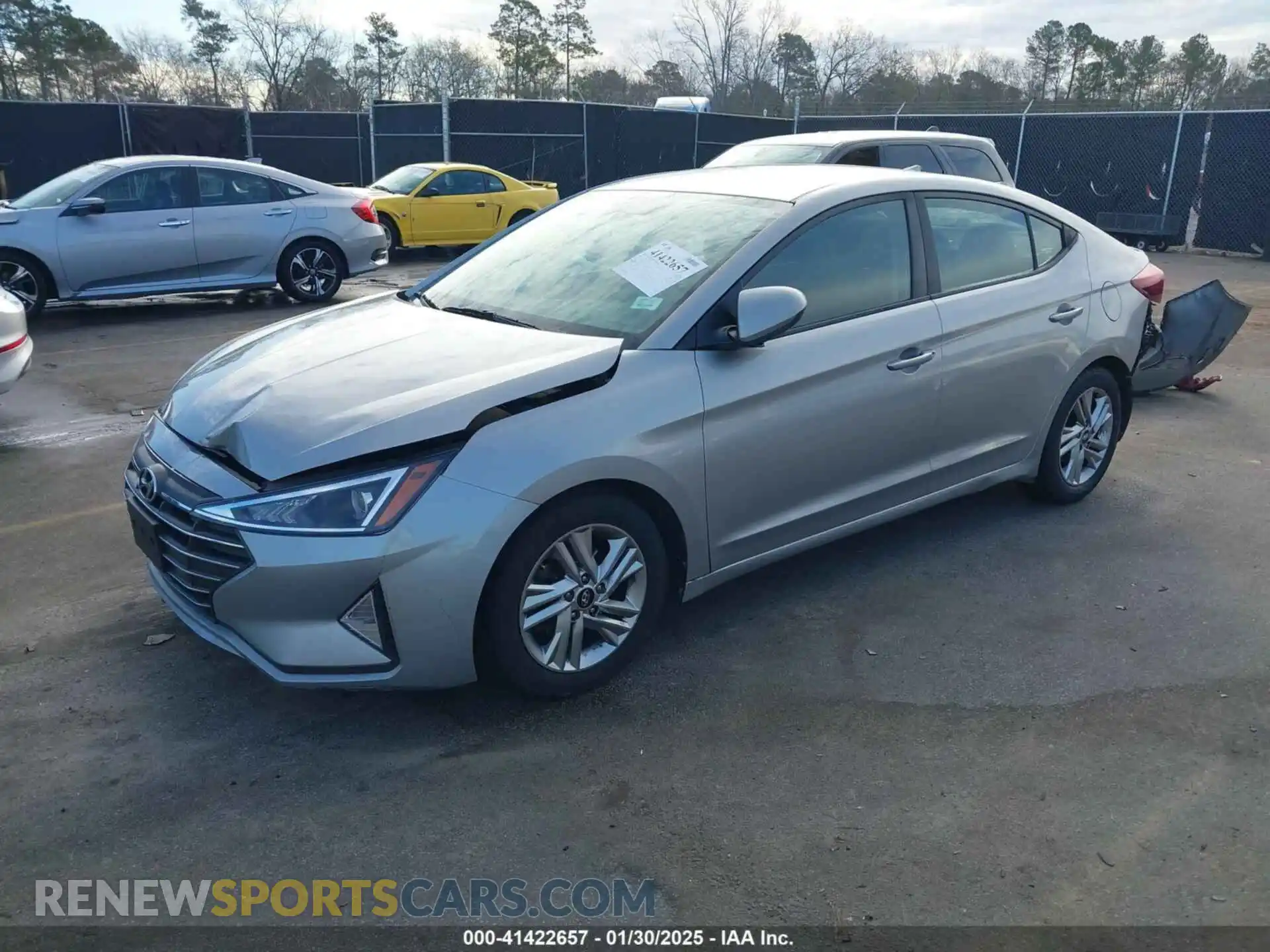 2 Photograph of a damaged car 5NPD84LF9LH558941 HYUNDAI ELANTRA 2020