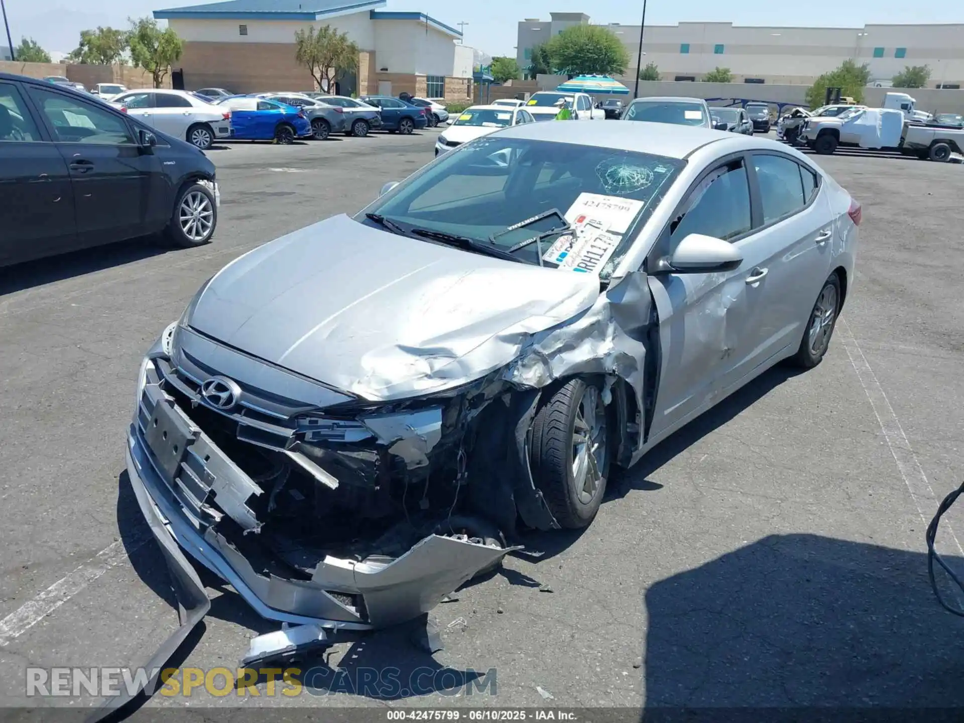 2 Photograph of a damaged car 5NPD84LF9LH574797 HYUNDAI ELANTRA 2020