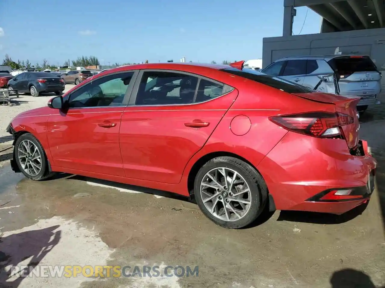 2 Photograph of a damaged car 5NPD84LF9LH576775 HYUNDAI ELANTRA 2020