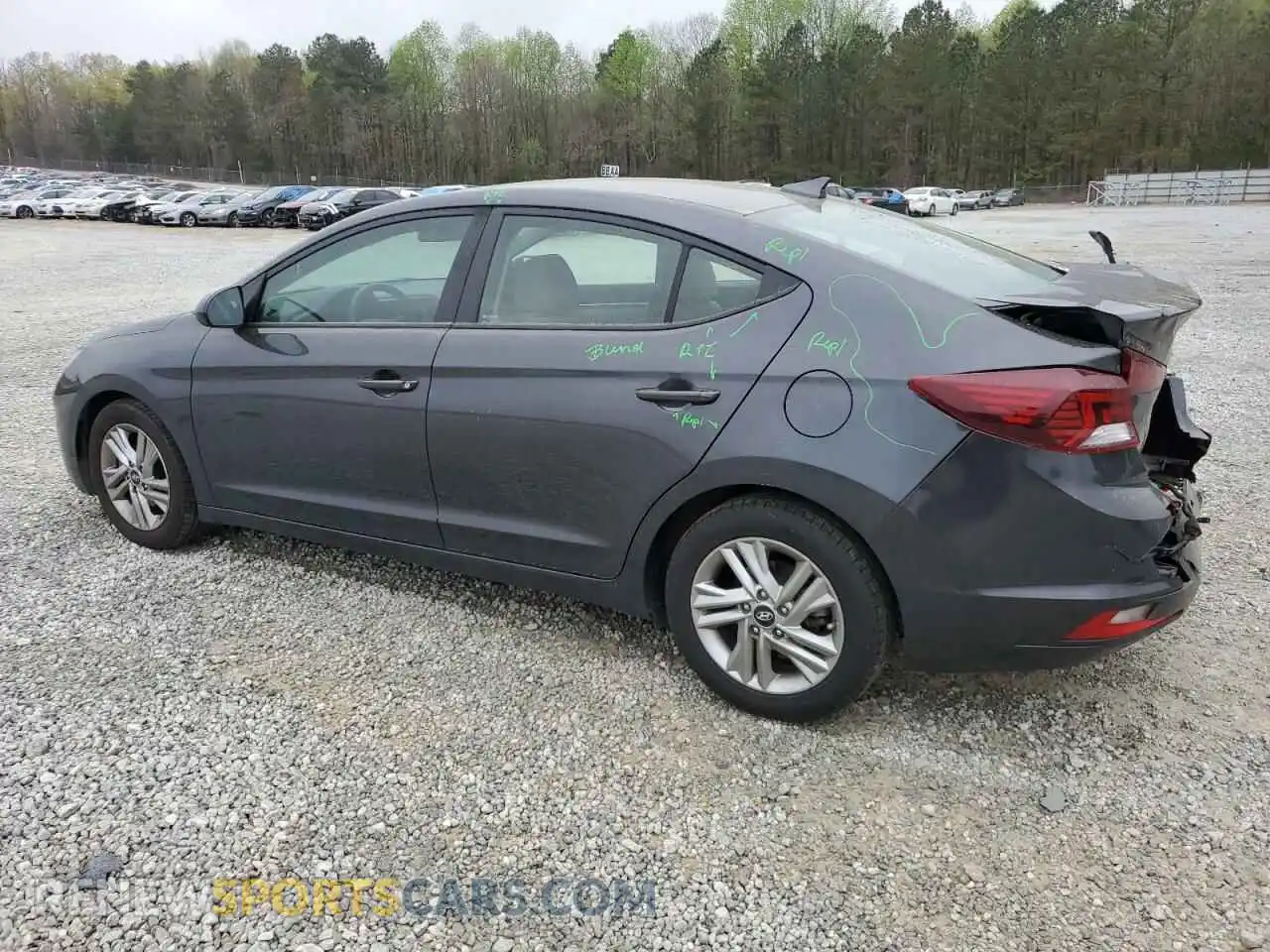 2 Photograph of a damaged car 5NPD84LF9LH581121 HYUNDAI ELANTRA 2020