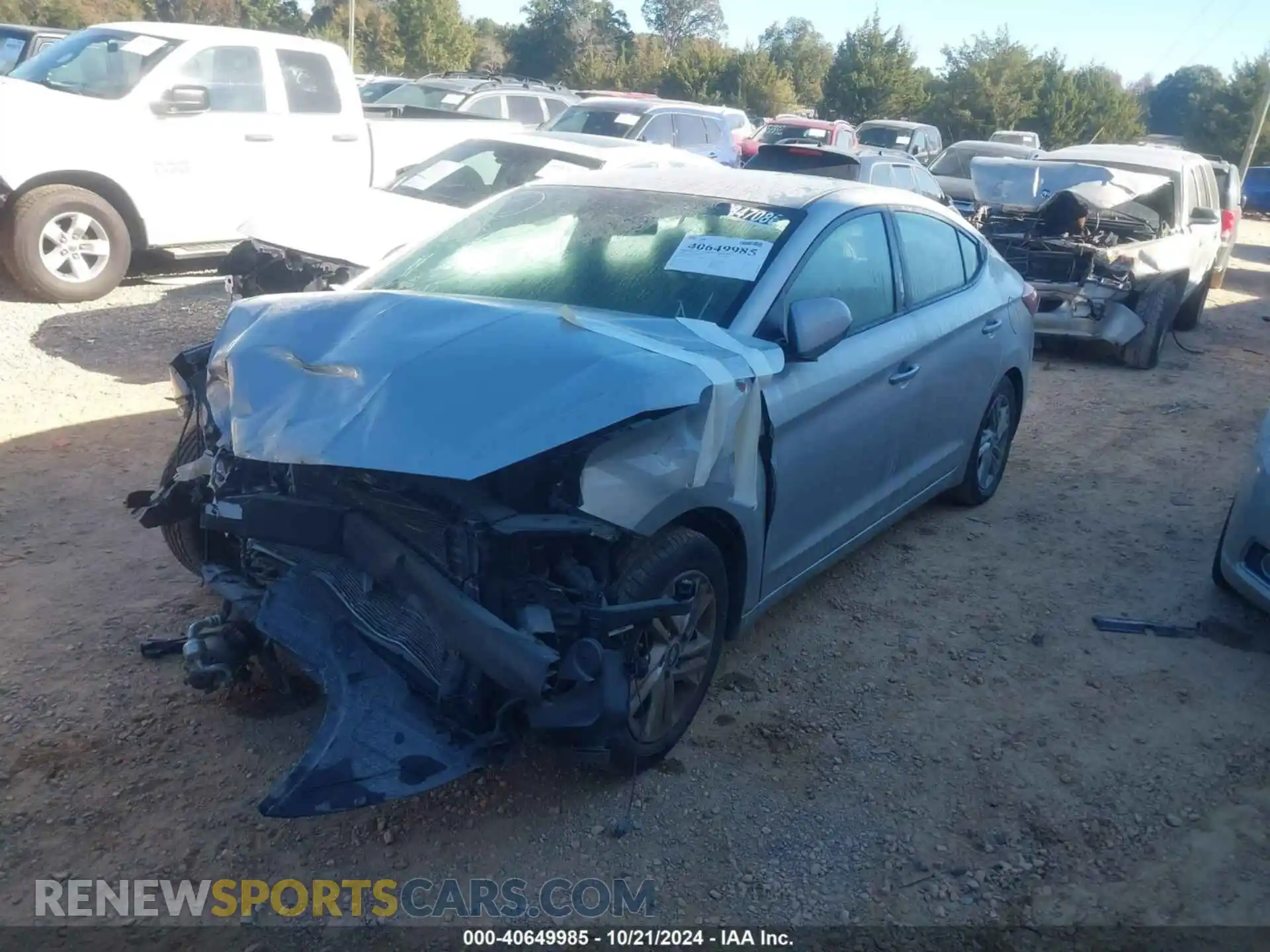 2 Photograph of a damaged car 5NPD84LF9LH631628 HYUNDAI ELANTRA 2020