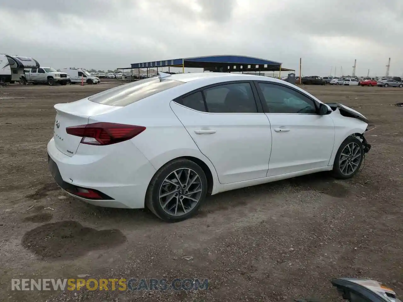 3 Photograph of a damaged car 5NPD84LFXLH573450 HYUNDAI ELANTRA 2020