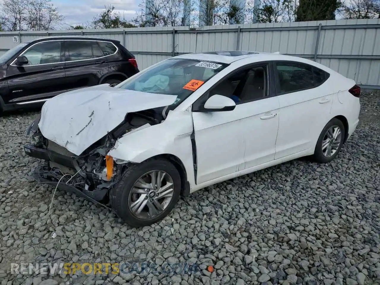 1 Photograph of a damaged car 5NPD84LFXLH612697 HYUNDAI ELANTRA 2020