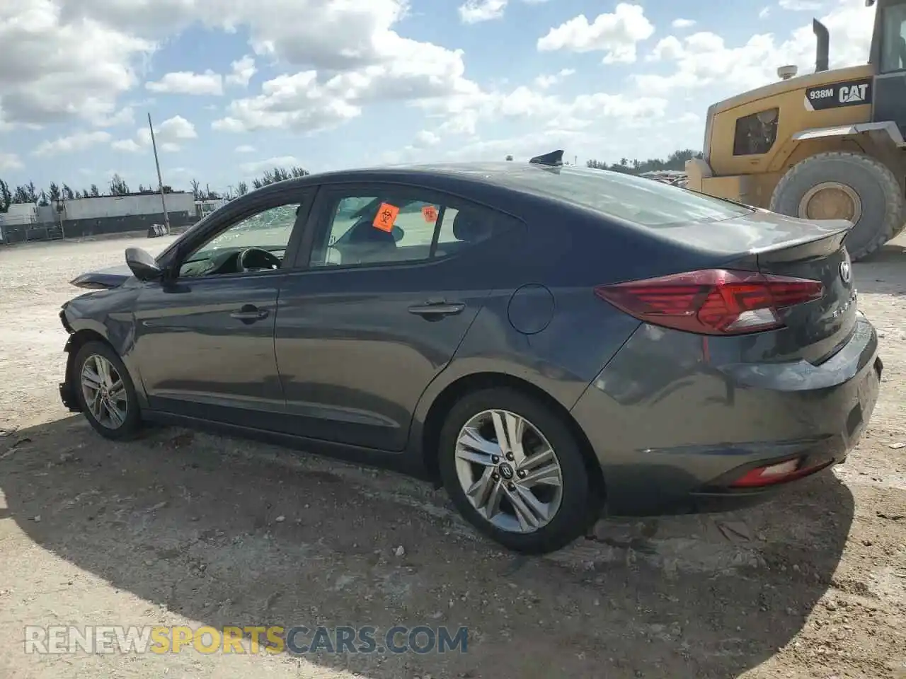 2 Photograph of a damaged car 5NPD84LFXLH621593 HYUNDAI ELANTRA 2020