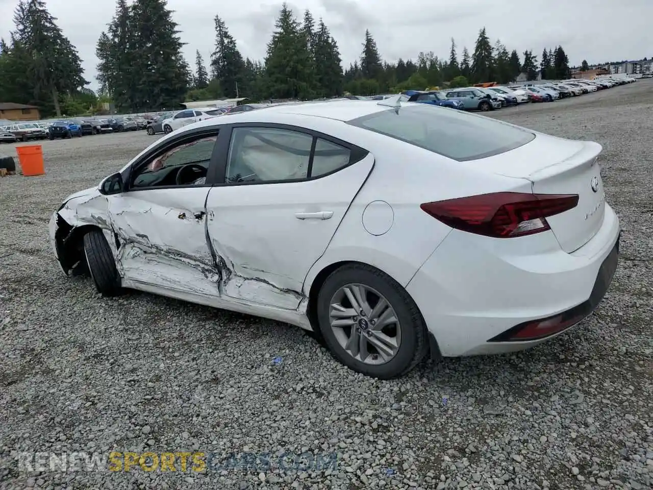 2 Photograph of a damaged car 5NPD84LFXLH632559 HYUNDAI ELANTRA 2020