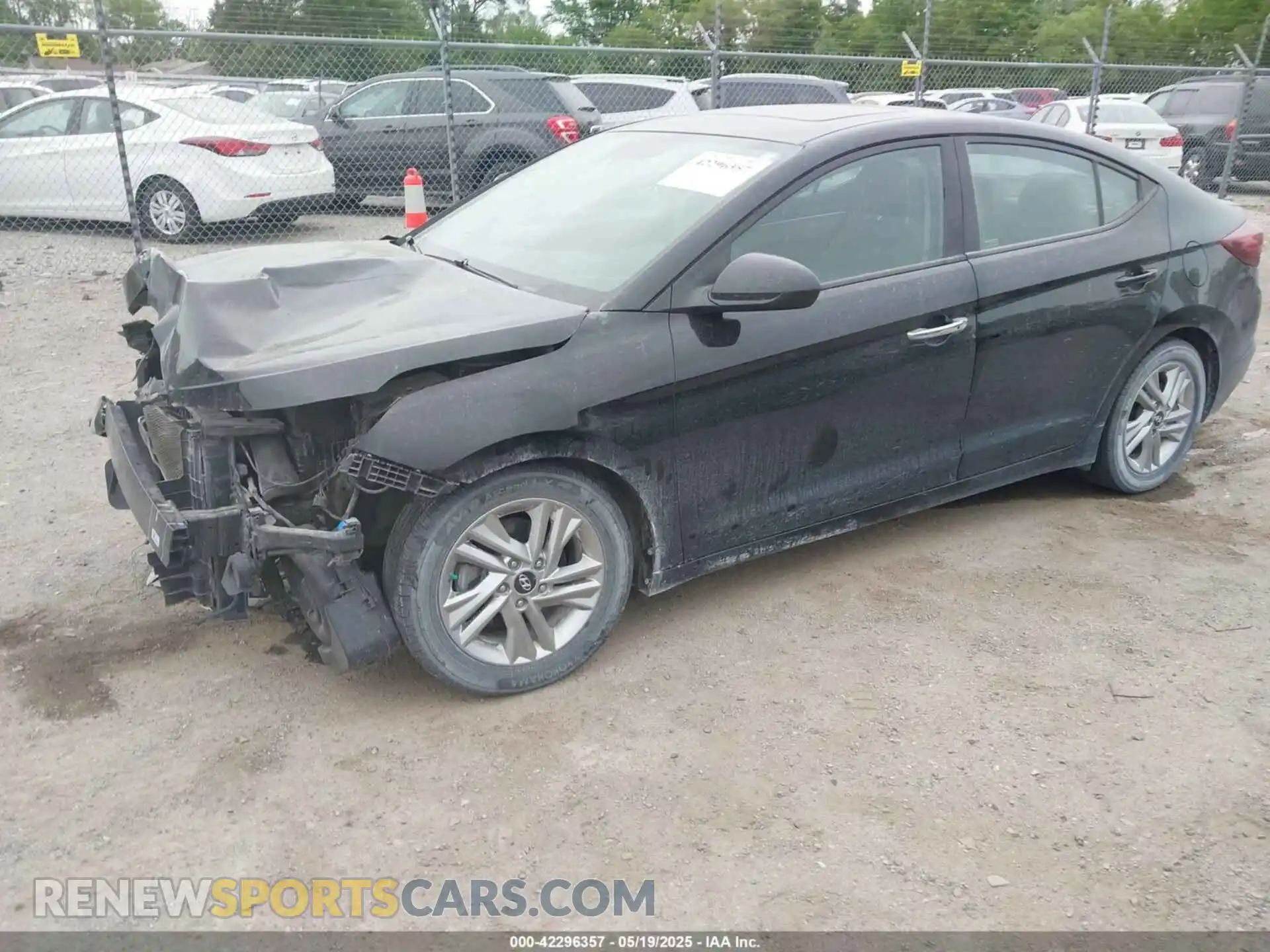 2 fotografías del automóvil dañado KMHD84LF0LU021277 HYUNDAI ELANTRA 2020