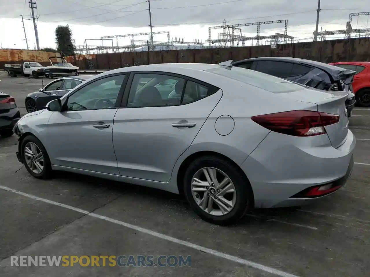 2 fotografías del automóvil dañado KMHD84LF0LU931818 HYUNDAI ELANTRA 2020