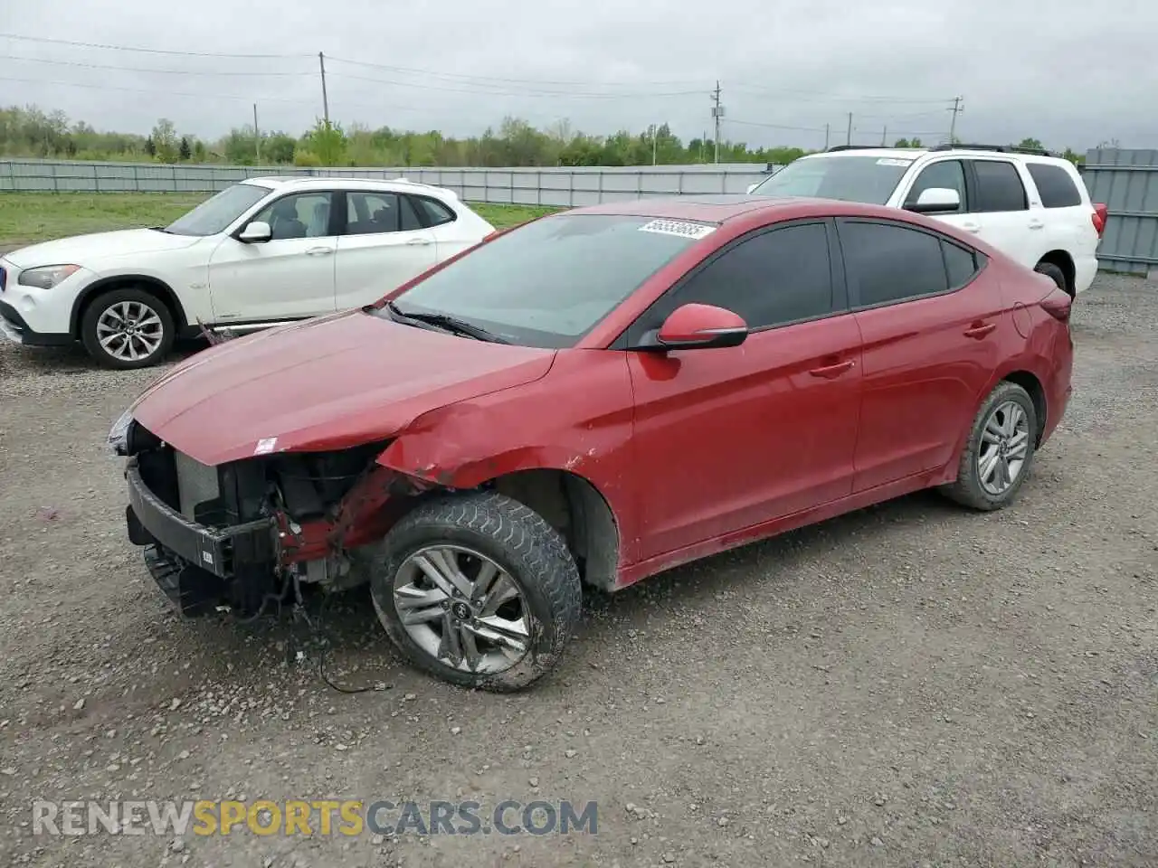 1 Photograph of a damaged car KMHD84LF2LU110588 HYUNDAI ELANTRA 2020