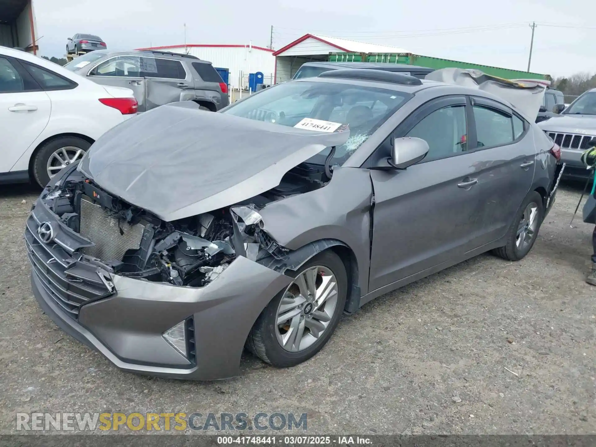 2 Photograph of a damaged car KMHD84LF2LU905852 HYUNDAI ELANTRA 2020