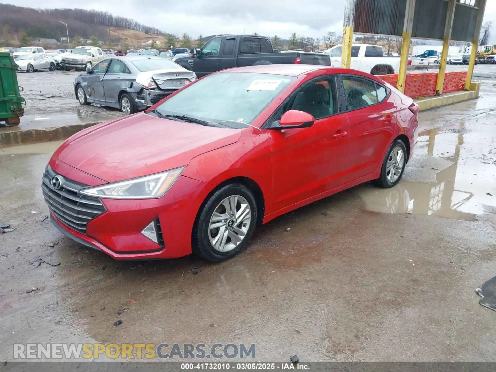 2 Photograph of a damaged car KMHD84LF2LU938995 HYUNDAI ELANTRA 2020