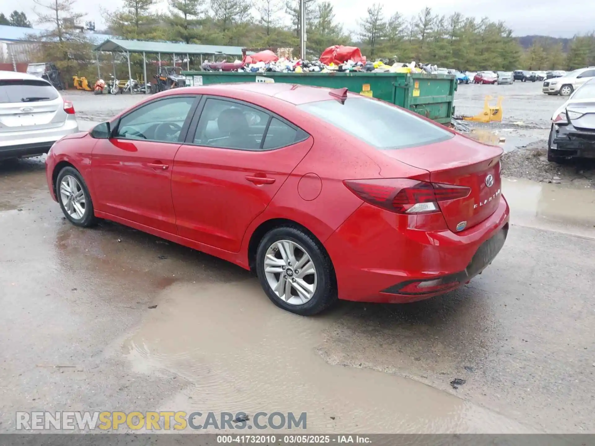 3 Photograph of a damaged car KMHD84LF2LU938995 HYUNDAI ELANTRA 2020