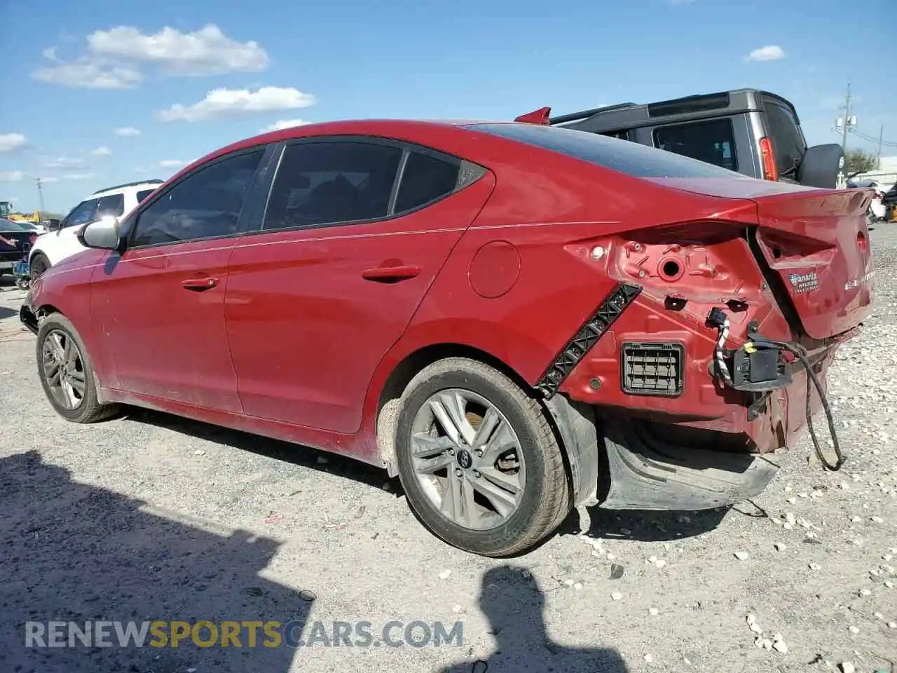 2 Photograph of a damaged car KMHD84LF3LU017059 HYUNDAI ELANTRA 2020