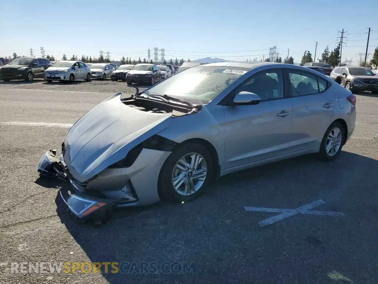 1 Photograph of a damaged car KMHD84LF3LU930467 HYUNDAI ELANTRA 2020