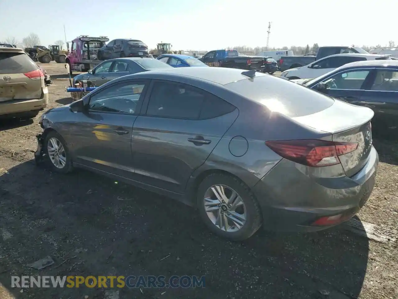 2 Photograph of a damaged car KMHD84LF3LU956907 HYUNDAI ELANTRA 2020
