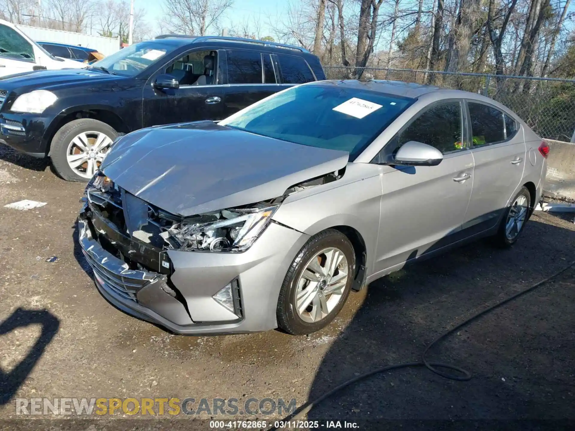 2 fotografías del automóvil dañado KMHD84LF5LU073035 HYUNDAI ELANTRA 2020