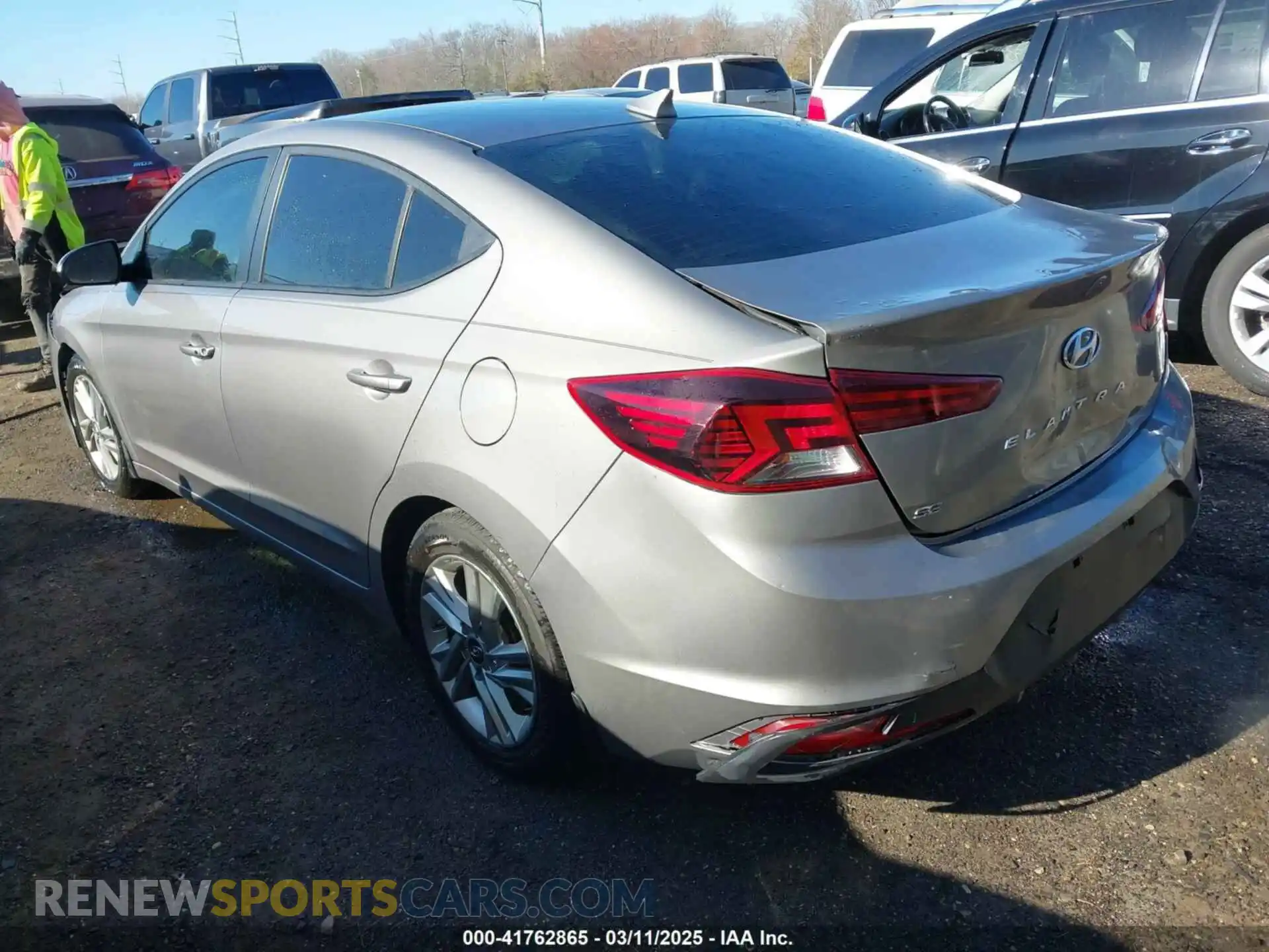 3 fotografías del automóvil dañado KMHD84LF5LU073035 HYUNDAI ELANTRA 2020