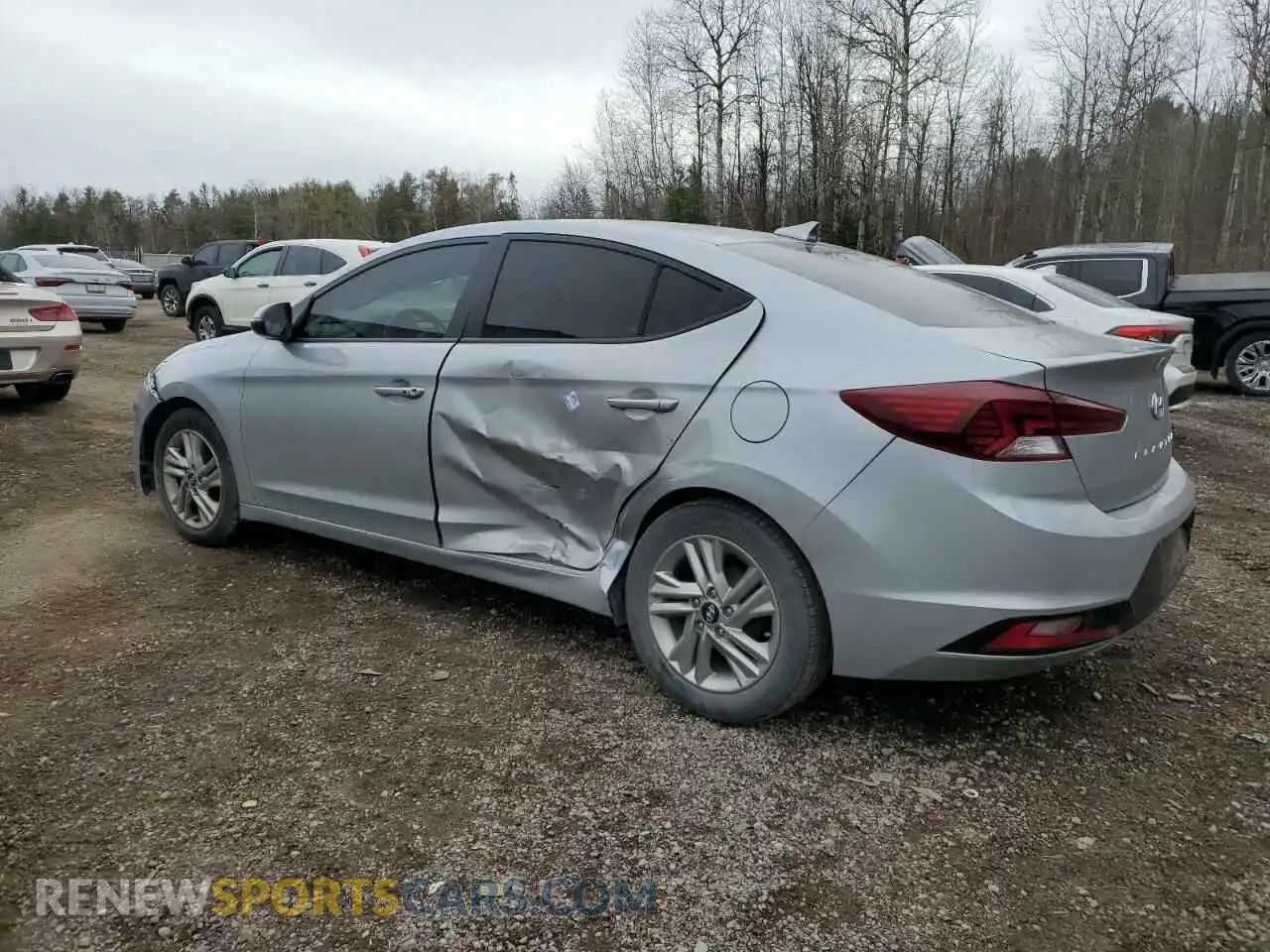 2 Photograph of a damaged car KMHD84LF5LU929725 HYUNDAI ELANTRA 2020