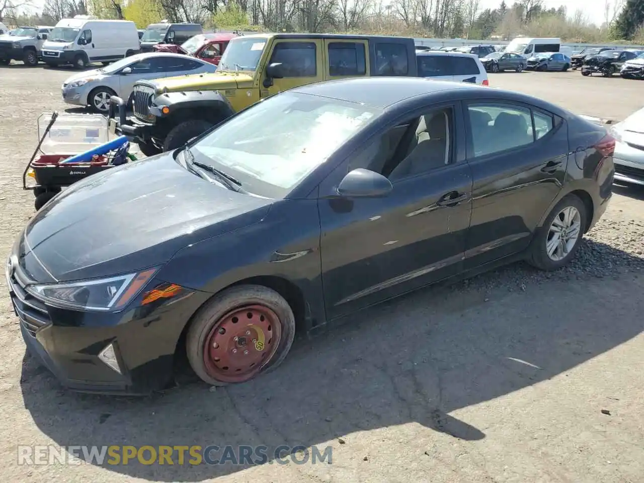 1 Photograph of a damaged car KMHD84LF5LU986796 HYUNDAI ELANTRA 2020