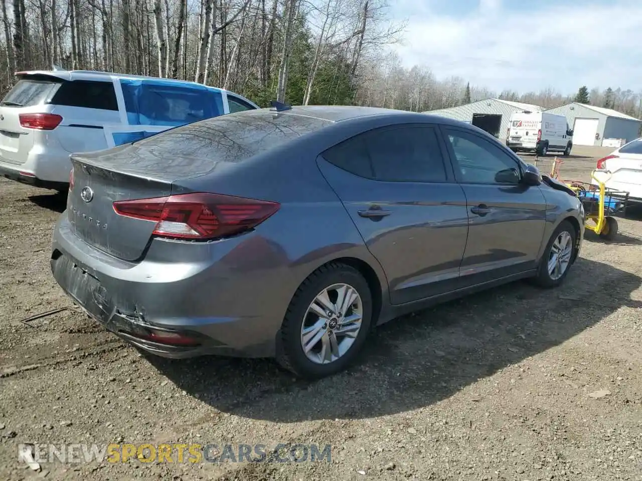 3 fotografías del automóvil dañado KMHD84LF6LU954102 HYUNDAI ELANTRA 2020