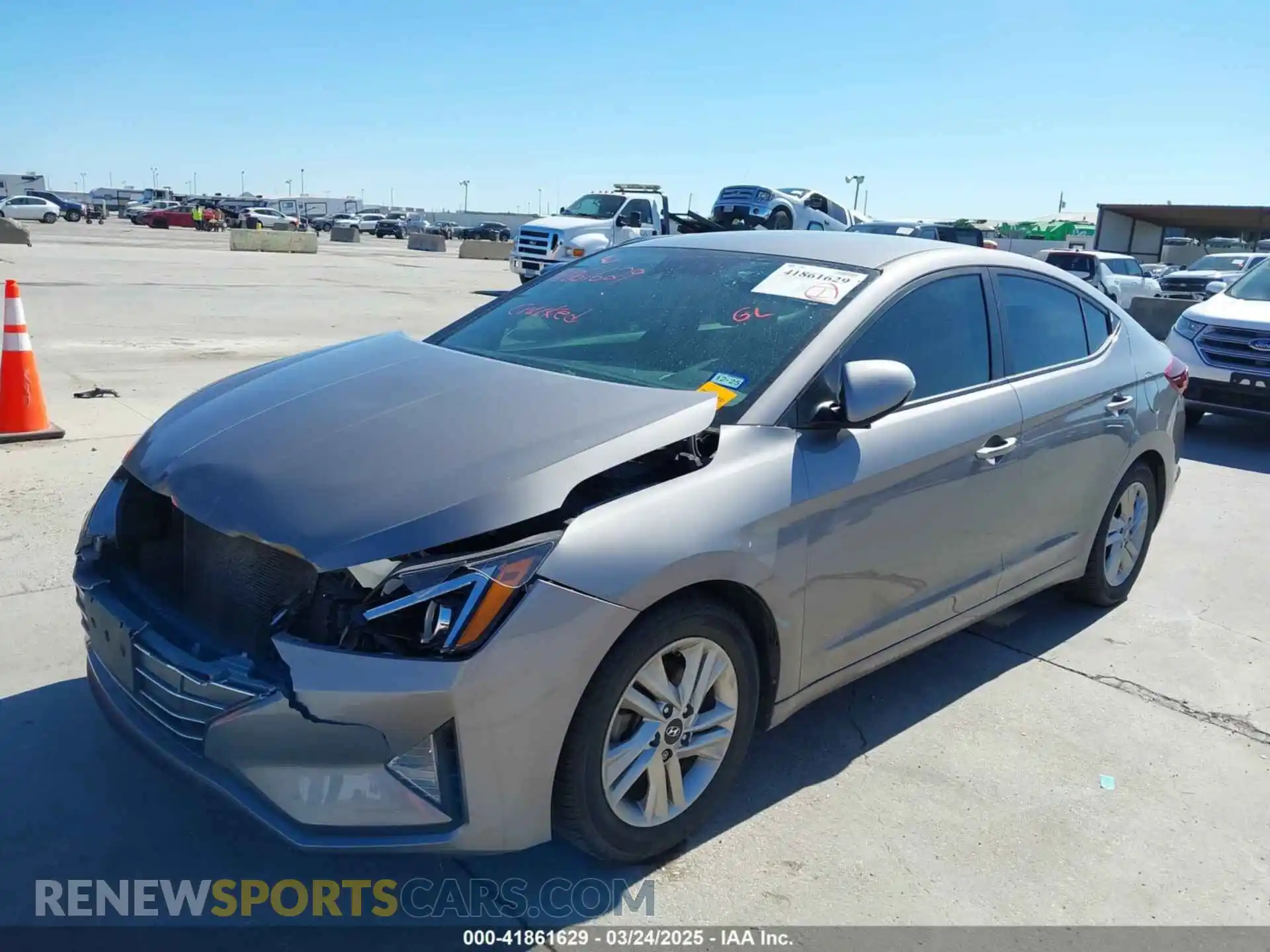 2 Photograph of a damaged car KMHD84LF7LU030655 HYUNDAI ELANTRA 2020