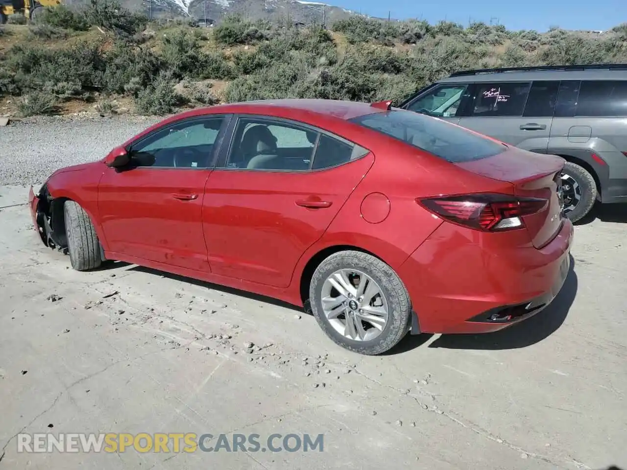 2 Photograph of a damaged car KMHD84LF7LU941407 HYUNDAI ELANTRA 2020