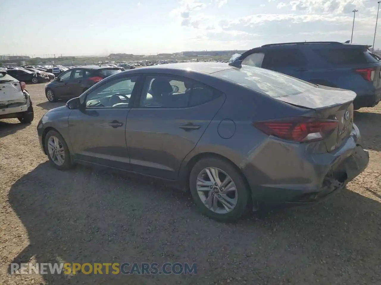 2 Photograph of a damaged car KMHD84LF7LU953735 HYUNDAI ELANTRA 2020