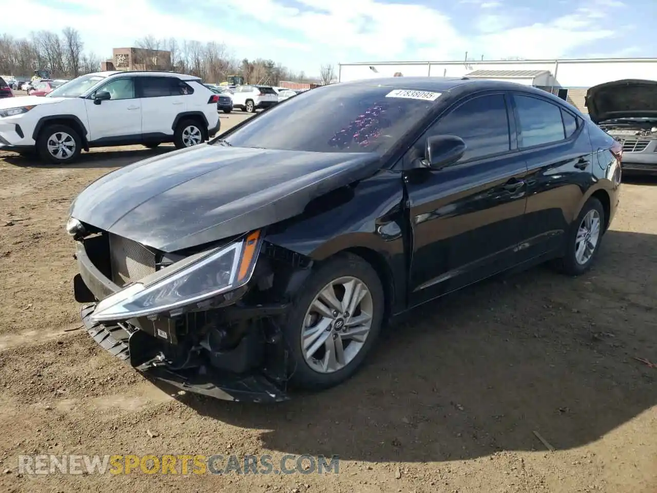 1 Photograph of a damaged car KMHD84LF7LU992017 HYUNDAI ELANTRA 2020