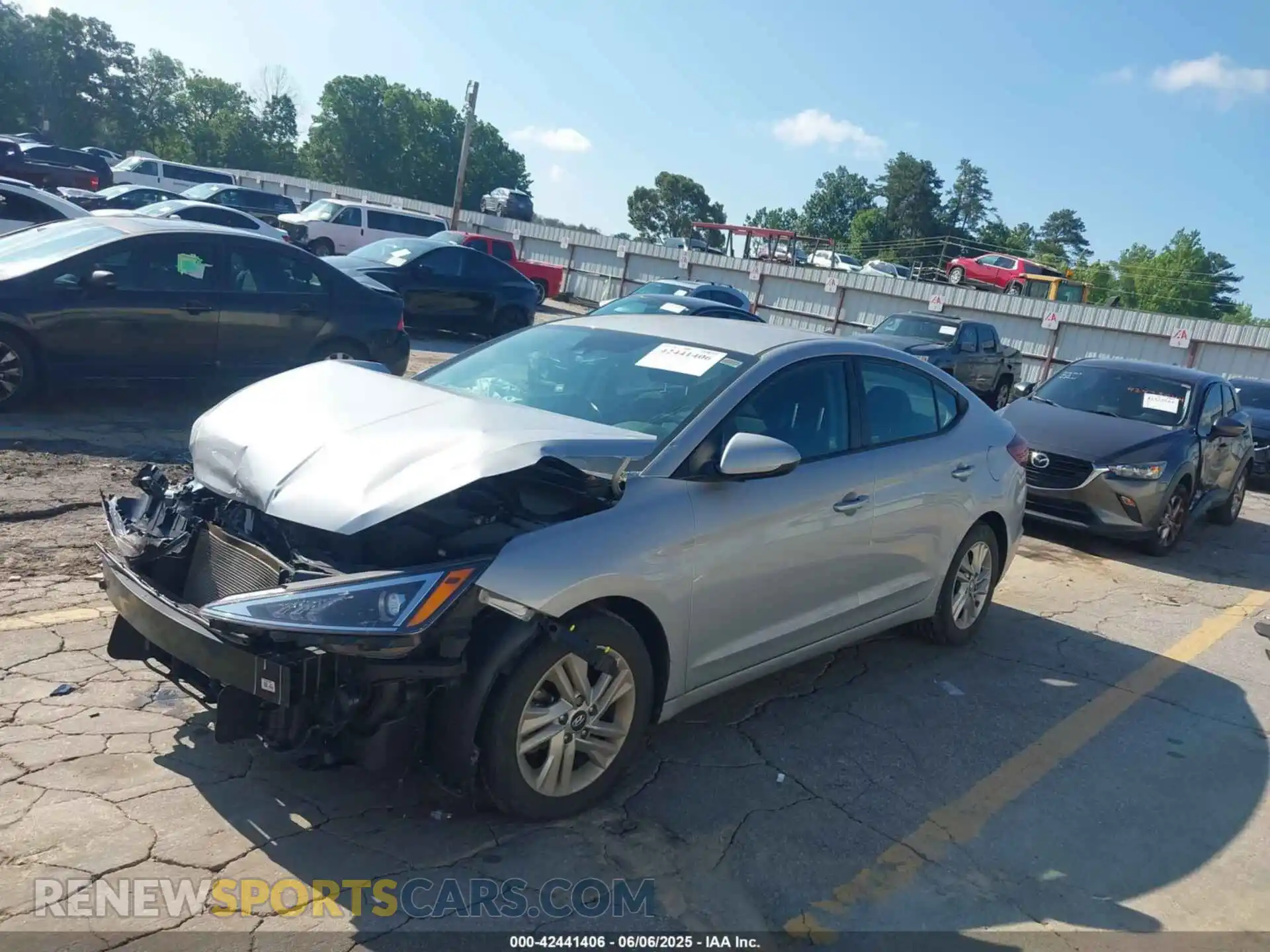 2 Photograph of a damaged car KMHD84LF8LU026310 HYUNDAI ELANTRA 2020