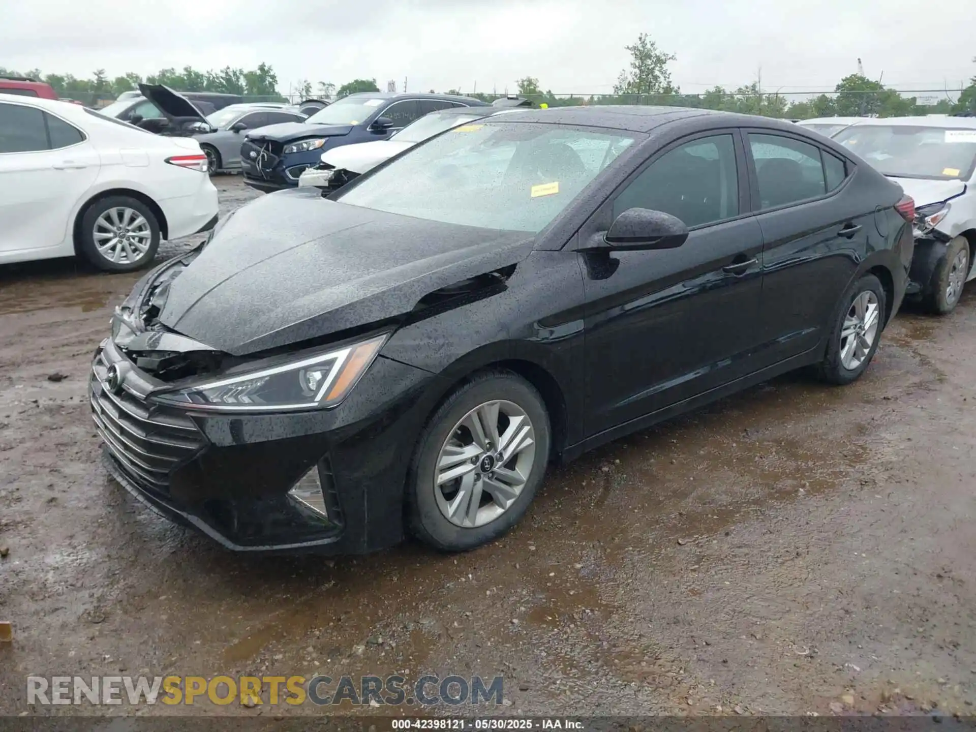 2 fotografías del automóvil dañado KMHD84LF8LU072283 HYUNDAI ELANTRA 2020