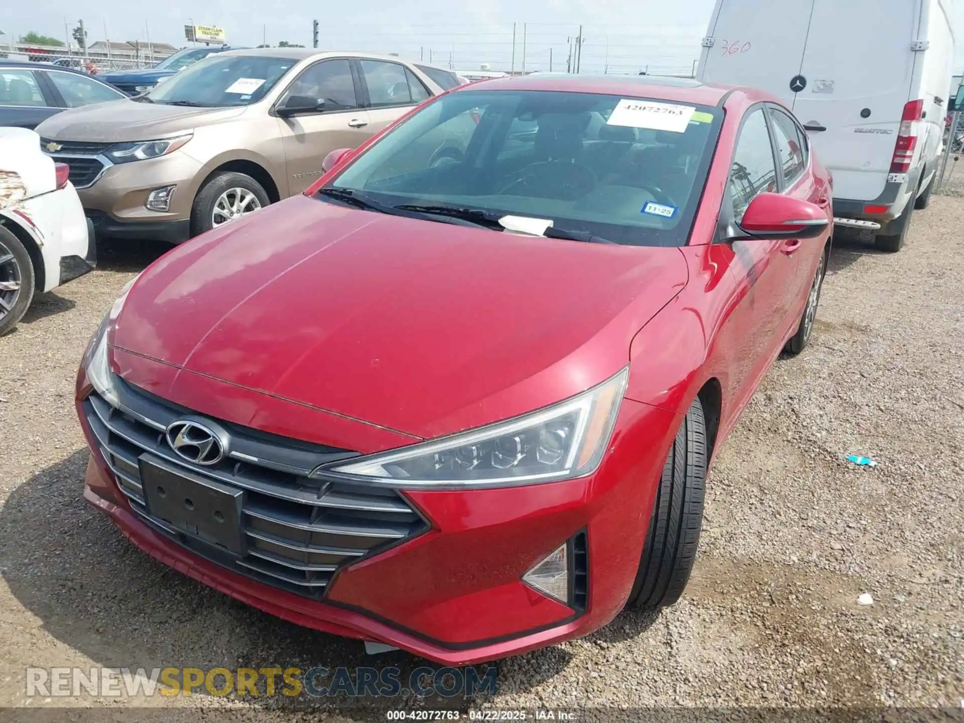 2 Photograph of a damaged car KMHD84LF8LU107789 HYUNDAI ELANTRA 2020