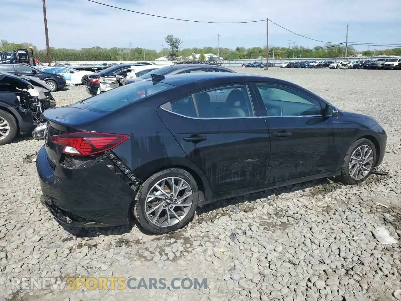 3 Photograph of a damaged car KMHD84LF8LU987070 HYUNDAI ELANTRA 2020