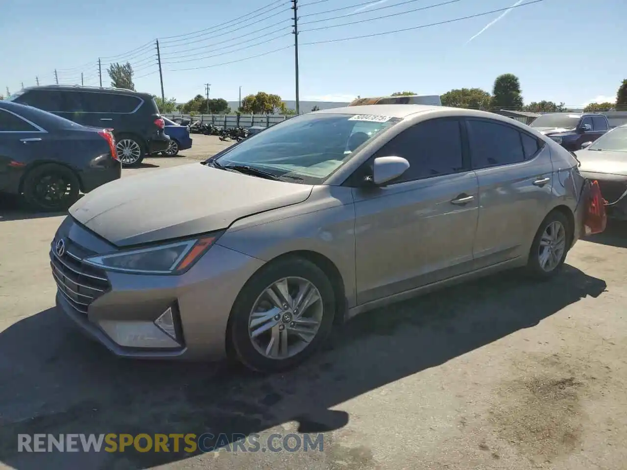 1 Photograph of a damaged car KMHD84LF9LU896521 HYUNDAI ELANTRA 2020