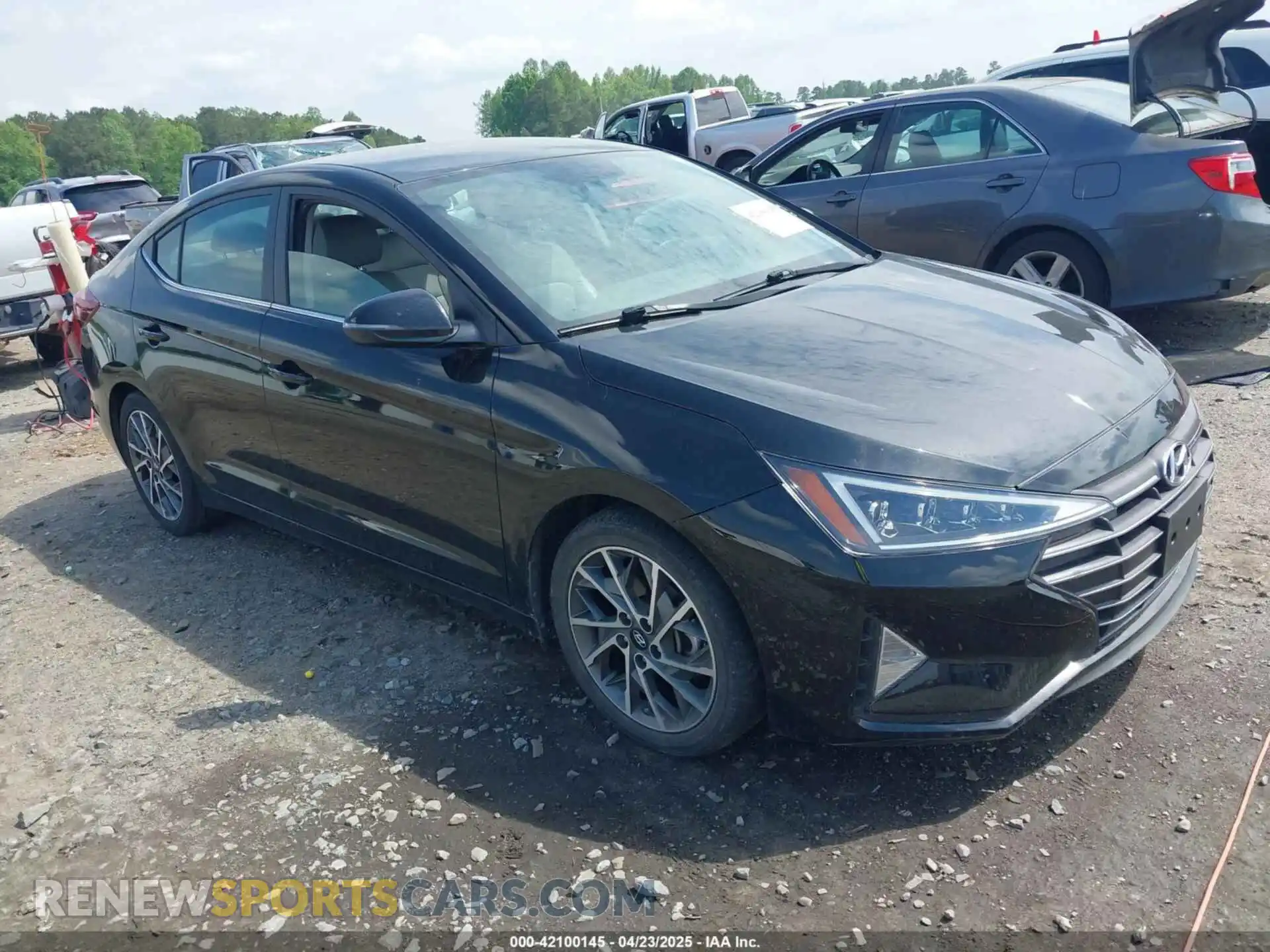 1 fotografías del automóvil dañado KMHD84LFXLU073418 HYUNDAI ELANTRA 2020